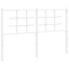 Tête de lit métal blanc 140 cm 