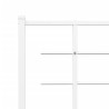 Tête de lit métal blanc 140 cm 
