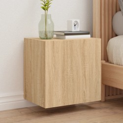 Meuble TV mural chêne sonoma 40,5x30x40 cm bois d'ingénierie 