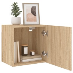 Meuble TV mural chêne sonoma 40,5x30x40 cm bois d'ingénierie 