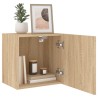 Meuble TV mural chêne sonoma 40,5x30x40 cm bois d'ingénierie 
