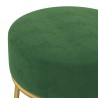 Tabouret rond Vert Velours 