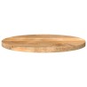 Dessus de table Ø 40x3,8 cm rond bois de manguier massif 