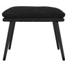 Repose-pied Noir 45x29,5x35 cm Tissu et similicuir 