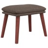 Repose-pied Taupe 45x29,5x35 cm Tissu 
