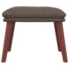 Repose-pied Taupe 45x29,5x35 cm Tissu 