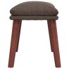 Repose-pied Taupe 45x29,5x35 cm Tissu 