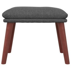 Repose-pied Gris foncé 45x29,5x35 cm Tissu 