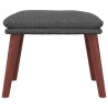 Repose-pied Gris foncé 45x29,5x35 cm Tissu 
