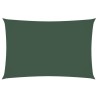 Voile de parasol tissu oxford rectangulaire 2x4 m vert foncé 