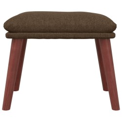 Repose-pied Marron 45x29,5x35 cm Tissu 