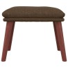 Repose-pied Marron 45x29,5x35 cm Tissu 