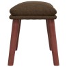 Repose-pied Marron 45x29,5x35 cm Tissu 