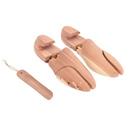 Tendeur de chaussures avec chausse-pied EU 44-45 bois de cèdre 