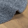 Tapis shaggy PAMPLONA poils longs moderne bleu Ø 120 cm 
