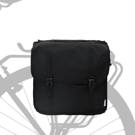 Sacoche de vélo double 48 L Noir 