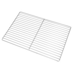 Grille de barbecueavec poignées rectangulaire 47x32,5 cm en acier inoxydable 304 