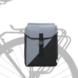 Sac Pannier Vélo Double Sacs 35L Gris 