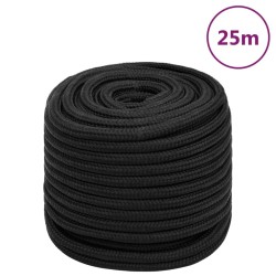 Corde de bateau Noir complet 18 mm 25 m Polypropylène 