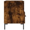 Table de chevet chêne fumé 40x35x47,5 cm bois d’ingénierie 