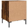 Table de chevet chêne fumé 40x35x47,5 cm bois d’ingénierie 