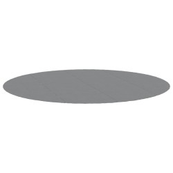 Bâche de piscine gris clair Ø428 cm géotextile polyester 