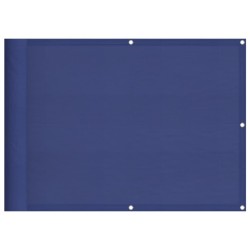 Écran de balcon bleu 75x1000 cm 100% polyester oxford 