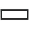 Supports d'étagères pour lavabo 2 pcs noir rectangulaire acier 
