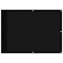 Écran de balcon noir 75x1000 cm 100% polyester oxford 