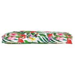 Coussin palette pour banc Jungle tropicale 100x40x8 cm Tissu Oxford 