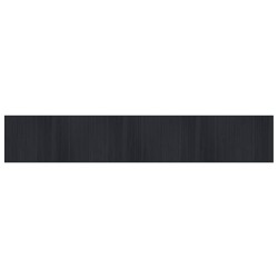 Tapis rectangulaire noir 70x400 cm bambou 