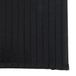 Tapis rectangulaire noir 70x400 cm bambou 