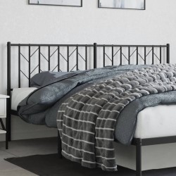 Tête de lit métal noir 180 cm 
