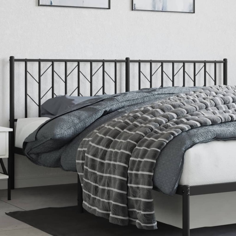 Tête de lit métal noir 180 cm Tête de lit métal noir 180 cm