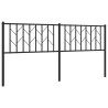 Tête de lit métal noir 180 cm 
