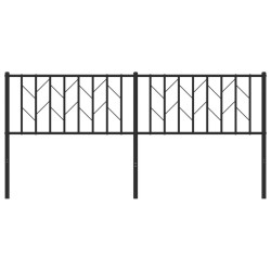 Tête de lit métal noir 180 cm 