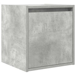 Table de chevet murale gris béton 38x34x40 cm 