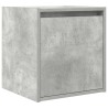 Table de chevet murale gris béton 38x34x40 cm 