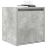 Table de chevet murale gris béton 38x34x40 cm 