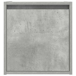 Table de chevet murale gris béton 38x34x40 cm 