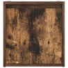 Table de chevet murale chêne fumé 38x34x40 cm 