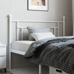 Tête de lit métal blanc 100 cm 