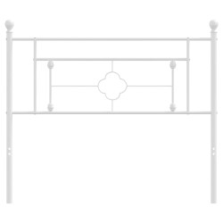 Tête de lit métal blanc 100 cm 