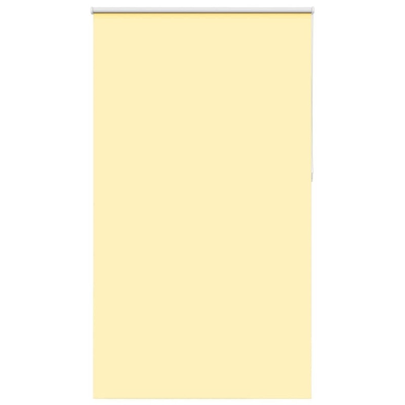 Store enrouleur occultant jaune largeur du tissu 116,6 cm 