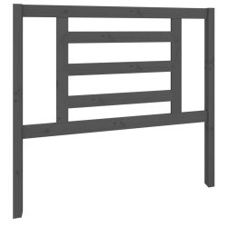 Tête de lit Gris 106x4x100 cm Bois massif de pin 