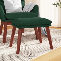 Repose-pied Vert foncé 45x29,5x35 cm Tissu 