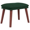 Repose-pied Vert foncé 45x29,5x35 cm Tissu 