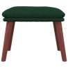 Repose-pied Vert foncé 45x29,5x35 cm Tissu 
