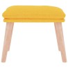Repose-pied Jaune moutarde 45x29,5x35 cm Tissu 