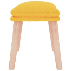 Repose-pied Jaune moutarde 45x29,5x35 cm Tissu 